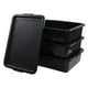 thumbnail image 1 of Caja de autobús comercial Sadstory de plástico de 13 litros con tapa negra, 3 paquetes, 1 of 7