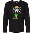 thumbnail image 3 of Inktastic Funny Christmas I'm the Sassy Elf with Shoes and Hat Long Sleeve T-Shirt, 3 of 5