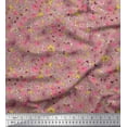 thumbnail image 1 of Soimoi Cotton Poplin Fabric Leaves,Butterfly & Flower Print Fabric by the Yard 42 Inch Wide, 1 of 3