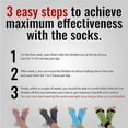thumbnail image 5 of Foot Alignment Socks with Toe Separators by My Happy Feet | for Men or Women | White (Large), 5 of 5