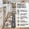 thumbnail image 6 of Cat Rugs and Mats Kitchen Floor Mats for in Front of Sink, Anti Fatigue Floor Mat for Kitchen, Padded Kitchen Mats for Standing and Kitchen Matt for Standing for Kitchen Decor 17"X30"+17"X47", 6 of 6