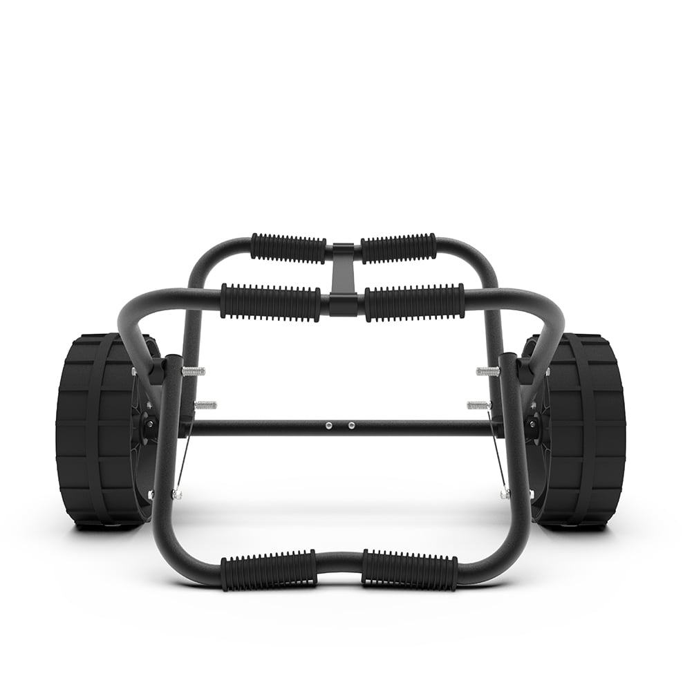 Kadyn Modern Kayak Cart, Kayak Carrier Cart with Wheels, Aluminium Kayak Trolley Cart for Kinds of Kayaks, Black