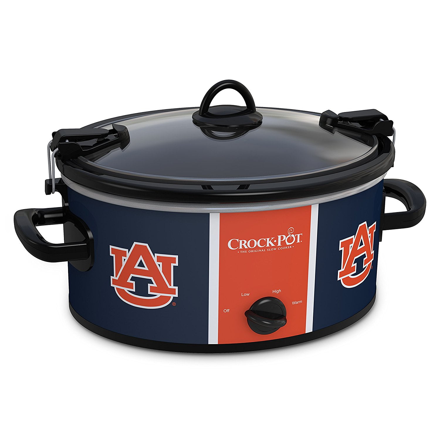 CrockPot 6 Quart Auburn Tigers Cook & Carry Slow Cooker
