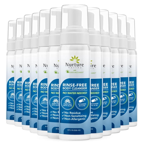 Limpiador espumoso sin agua Nurture Rinse Free con aloe, 250 ml