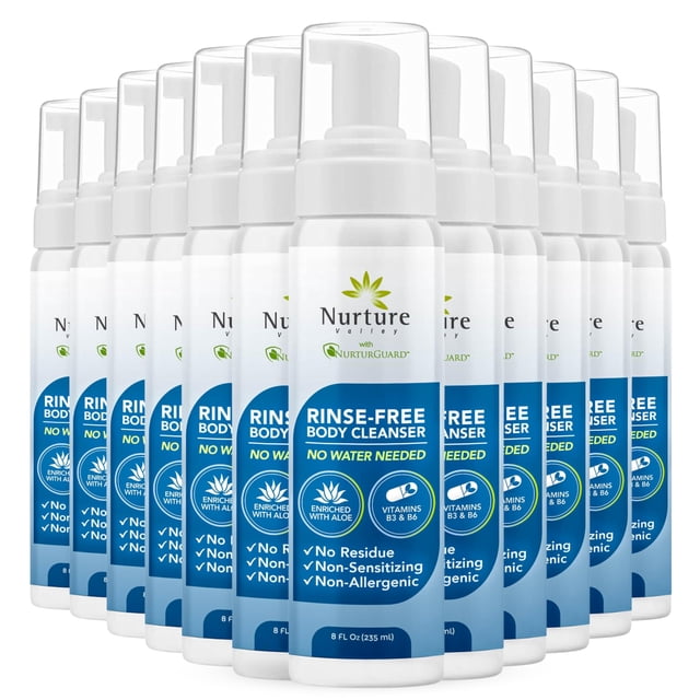 Limpiador espumoso sin agua Nurture Rinse Free con aloe, 250 ml