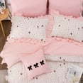 thumbnail image 3 of NTBED Red Bows Strawberry Twin Comforter Set for Girls Pink Flowers Sweet Bedding with Sheets Pillowcases, 3 of 11