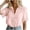 #211-Pink, variant on Favoffer Women's Lace Placket Top Lapel Collar Short Sleeve Button Front Elegant Layered Daily Dating Street Casual Blouse