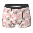 thumbnail image 6 of Men's Boxer Briefs, Pink Parachute Gray Koala Soft Comfy Mens Underwear Boxer Briefs Breathable With Widen Waist, 6 of 7
