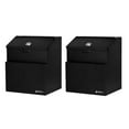 thumbnail image 1 of AdirOffice Wall Mountable Steel Locking Suggestion Box, Black (2 pack), 1 of 12