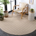 thumbnail image 3 of Safavieh Terrace Kelleh Geometric Indoor/Outdoor Area Rug, Beige/Ivory, 6'7" x 6'7" Round, 3 of 15