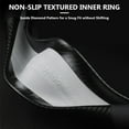 thumbnail image 3 of Premium Custom Fit Steering Wheel Cover for Honda - Genuine NAPA Leather & Carbon Fiber Design | Anti-Slip Grip | Includes Bonus Cup Mat & 3-in-1 Charging Cable (Black), 3 of 7