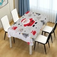 thumbnail image 4 of Yayeee Tablecloths 60" x 60" Rectangle Wrinkle Resistant Party Table Cover, Gray Christmas Santa, 4 of 8