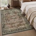 thumbnail image 4 of FEELHOME 3'x5' Area Rug Machine Washable Soft Vintage Distressed Non Slip Carpet for Living Room Bedroom Dining Room Brown, 4 of 7