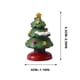 thumbnail image 2 of Set de adornos navideños de resina - Pastel en miniatura, caja de regalo, decoración de árbol y corona - Decoraciones navideñas de 4 piezas para la mesa navideña, 2 of 7