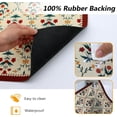thumbnail image 4 of Coffee Mat Dish Drying Mat Hide Stain High Absorbent Bar Mat for Countertops Easy Clean,Fit Under Coffee Maker Machine And Accessories-16"x24",Vintage Small Flowers, 4 of 7
