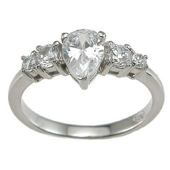 925 Sterling Silver Pear Shape Stone Promise Rings for Her & Engagement Rings Make Great Anniversary Gifts