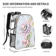 thumbnail image 4 of Kdxio Vintage Rose Clear Backpack, Transparent Bookbag for School for Women Men, Capacity Clear Bag for College, Travel, 4 of 7