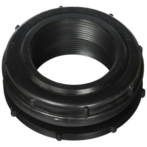 Aquascape Black Poly Bulk Head Fitting, 3"