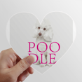 thumbnail image 1 of Poodle Animal Pet Valuable Heart Vinyl Sticker Bicycle Bottle Decal, 1 of 3