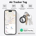 thumbnail image 2 of Etiquetas QCOQ Air Tracker, paquete de 4 unidades, Bluetooth, color negro, Find My, 2 of 8