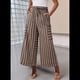 thumbnail image 3 of Pantalones Anchos de Verano para Mujer, Cómodos, Negros, Talla M, 3 of 5