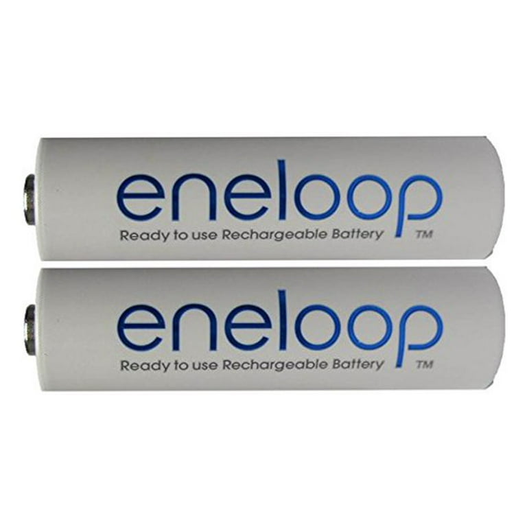 2 Pack AAA Panasonic Eneloop 4th Generation NiMH Pre-Charged Rechargeable  Batteries Newest Version 2100 Cycles