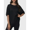 thumbnail image 6 of Women's Plus Size T Shirts Oversized Tees Summer Half Sleeve Crew Neck Tunic Tops, 6 of 6