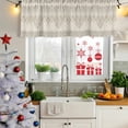thumbnail image 5 of Beige Boho Curtain Valances for Windows, Kitchen Valance Window Treatments Panel 2 Pack, Vintage Ethnic Tribe Abstract Art Rod Pocket Short Curtains for Bathroom Bedroom 42 x 18 Inch, 5 of 8