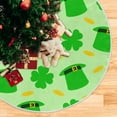 thumbnail image 5 of GZHJMY St. Patrick's Day Christmas Tree Skirt 36", St. Patrick's Day Tree Skirt Double Layers Polyester Easter Tree Skirt for St. Patrick's Day Holiday Party Decoration, 5 of 6