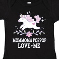 thumbnail image 4 of Inktastic Mommom and Poppop Love Me Unicorn Girls Baby Bodysuit, 4 of 5