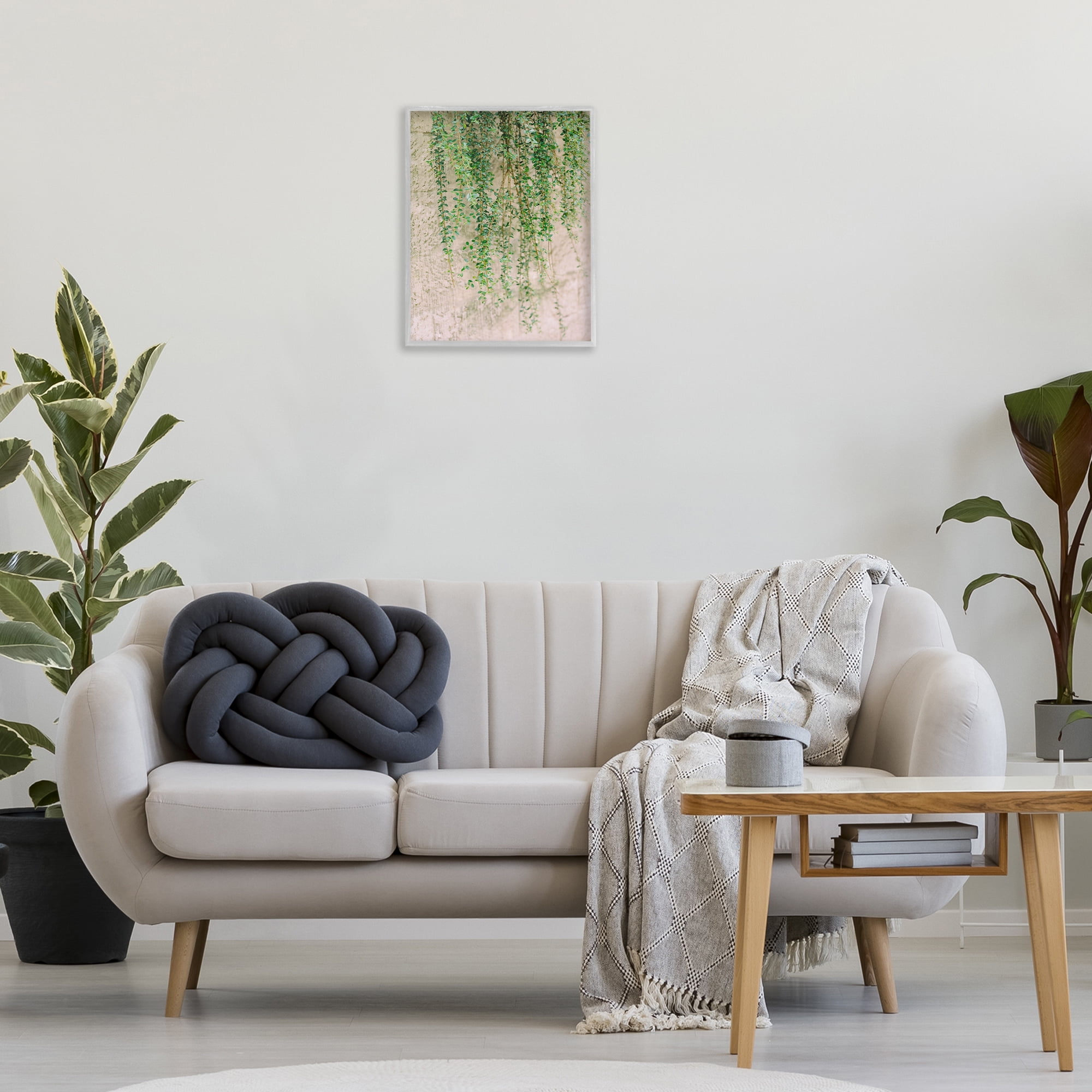 Stupell Industries Hanging Ivy Vines Botanical & Floral Photography Gray Framed Art Print Wall Art, 16 x 20
