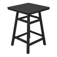 thumbnail image 2 of Costaelm Paradise 30" Square Outdoor Patio Counter High Bistro Bar Table With Umbrella Hole, Black, 2 of 9