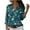 Green, variant on IROINNID Discount Polyester Long Sleeve T Shirt for Women Casual Turndown Collar Round Neck Button Elastic Blouse Shirts,Blue