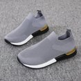 thumbnail image 5 of GUOBIOZIY Sneakers for Womens Walking Tennis Shoes Fashion Slip on Comfortable Lightweight Memory Foam Athletic Casual Sneakers for Running Gym Workout(Grey,6.5), 5 of 6
