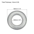 thumbnail image 2 of Uxcell 1-9/16"(40mm) Inner Dia. Plastic Curtain Grommets, Bright Silver, 48Pack, 2 of 5