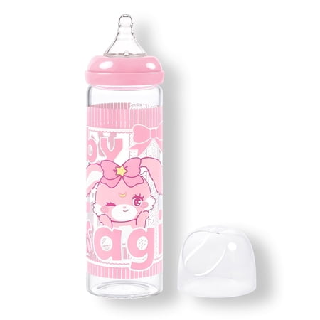 LittleForBig Adult Bottle Ultra Printed Specialty Oversized Glass Feeding Baby Usagi Pattern