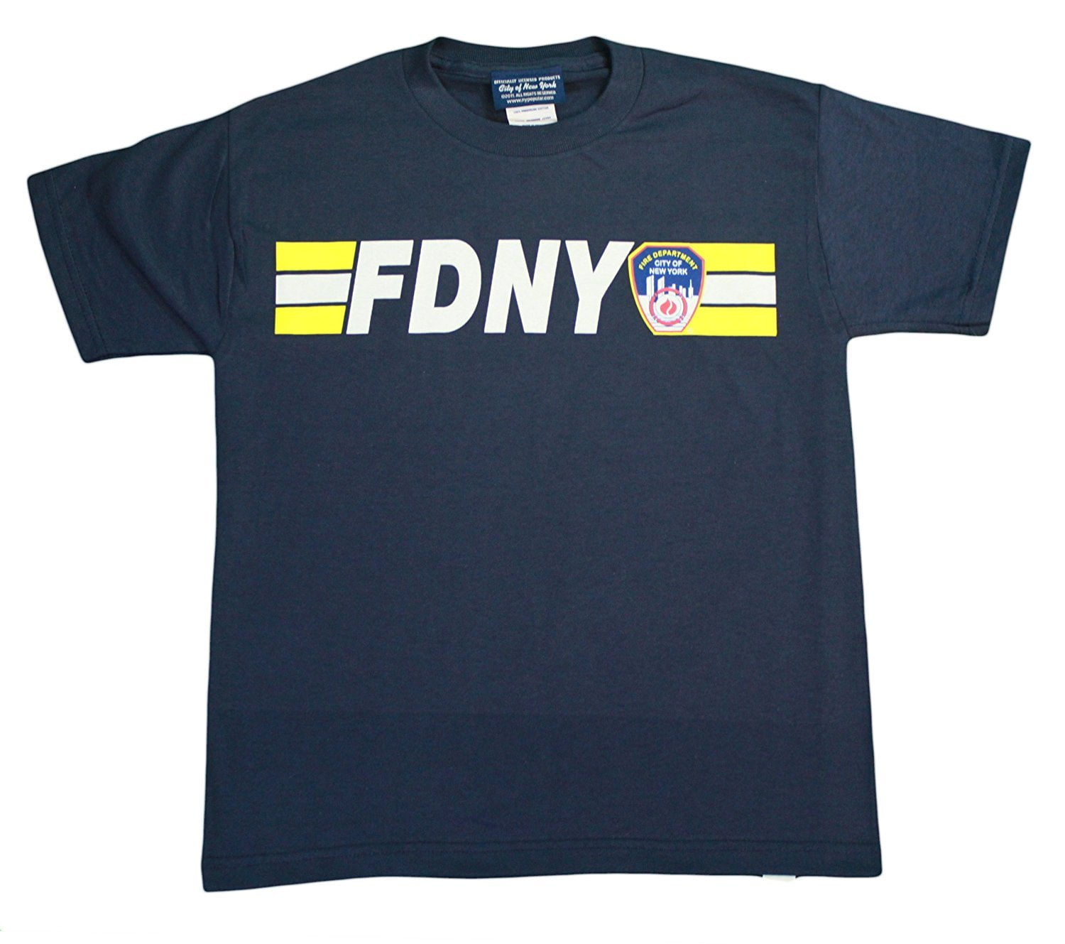 NYC FACTORY Boys Navy Blue FDNY Screen Printed Bodysuit