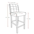 thumbnail image 4 of CorLiving Antonio Bar Height Barstool in Bonded Leather, 4 of 4