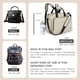 thumbnail image 5 of Mellories Bolsa de pañales convertible 4 en 1 para bebés niños y niñas - Se convierte en mochila para pañales, bolsa de mano para bebé, bolsa para cochecito y bolsa de pañales cruzada - Bolsa de viaje, 5 of 5