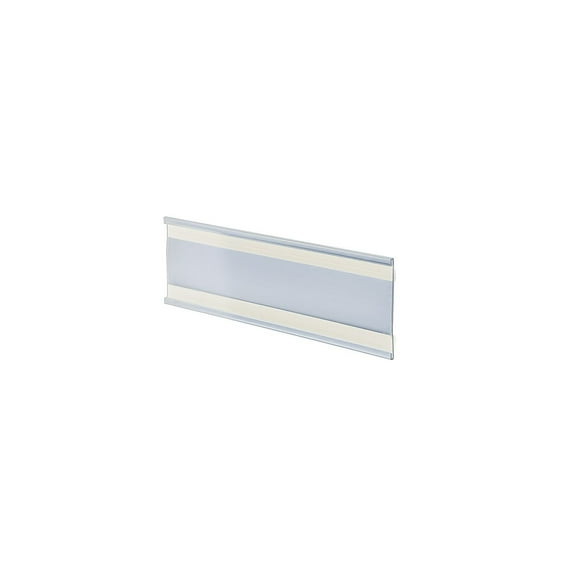 Azar 3" x 6" Plastic Adhesive-Back C-Channel Nameplates Clear 10/Pack 199610