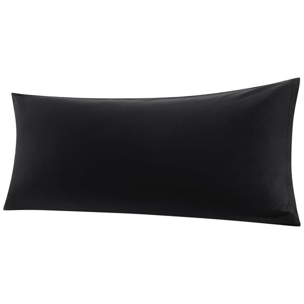 Funda de Almohada de 100% Algodón, Funda Almohada con Cierre de Cremallera Suave Transpirable para el Cuerpo , Funda para Almohada Larga para Dormitorio Hotel - Negro, 51x140cm Unique Bargains Funda de Almohada