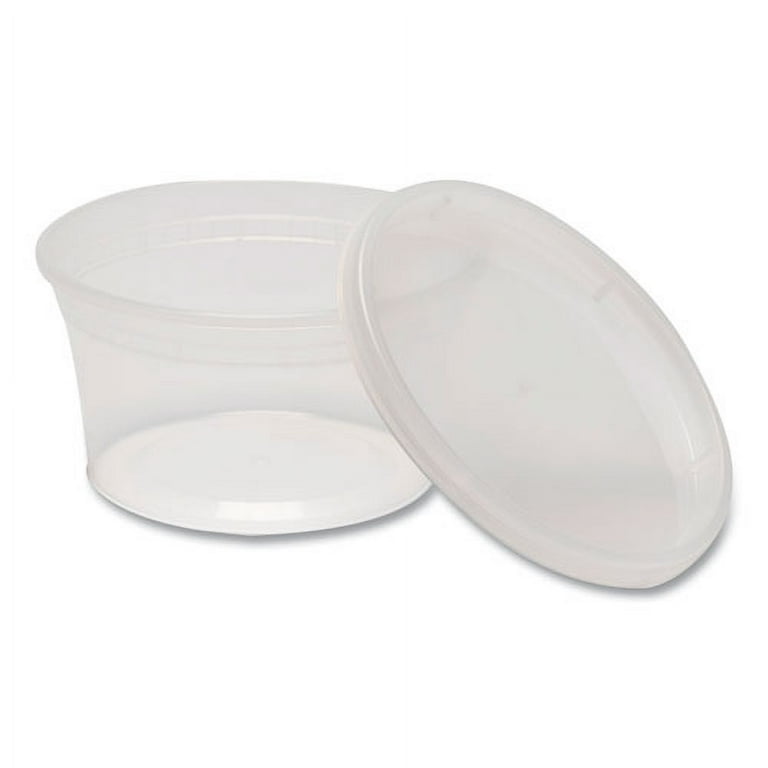 Plastic Deli Container with Lid, 12 oz, Clear, Plastic, 240/Carton Plastic Deli Container with Lid, 12 oz, Clear, Plastic, 240/Carton