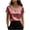 Pink, variant on Ohufall Women's T-shirt Satin Pearl Crew Neck Soft T Shirts Short Sleeve Comfy Summer Fashion Tshirt