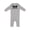 AC-Heather Grey, variant on Sidekick Kids Superhero Mask Baby Romper Coveralls