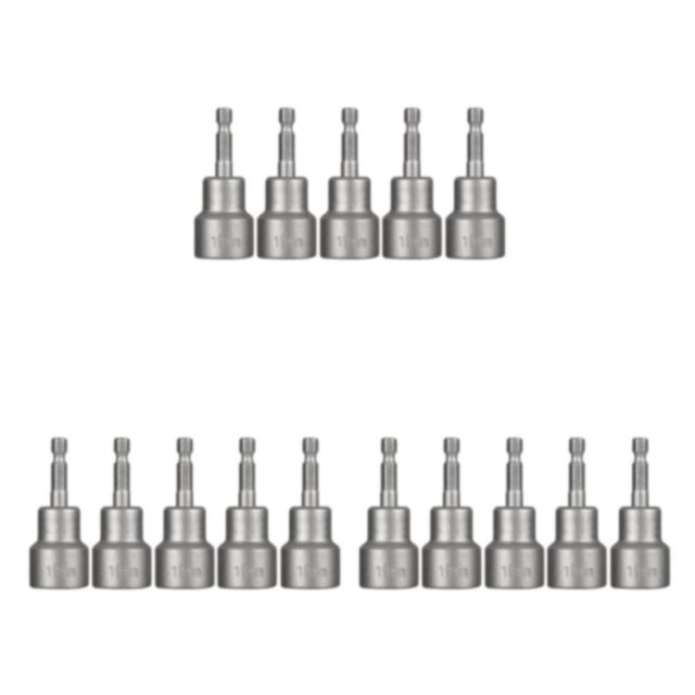 stanreset 1/2/3/5 5 Pieces Universal Portable Steel Nut Driver Home Woodworking Shank Bit Pneumatic Screwdriver Impact Drivers Bits 19x65mm 3PCS