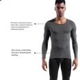 thumbnail image 4 of Sonducket Ropa interior térmica para hombre, capa base gruesa y respetuosa con la piel, ropa de invierno colorida, ropa interior de otoño, combina Camisetas Blanco XXL, 4 of 6