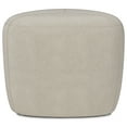 thumbnail image 3 of Simpli Home Moore 18 inch Wide Contemporary Irregular Small Ottoman in Natural Linen Look Fabric, Fully Assembled, 3 of 10