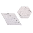 Quilting Patchwork Ruler Triangle Rhombus Hexagon Acrylic Template