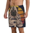 thumbnail image 2 of Logiee Pug dog Yoga Print Mens Swim Trunks Quick Dry Board Shorts,Breathable Hawaii Beach Shorts Swimwear Bathing Suits-, 2 of 6