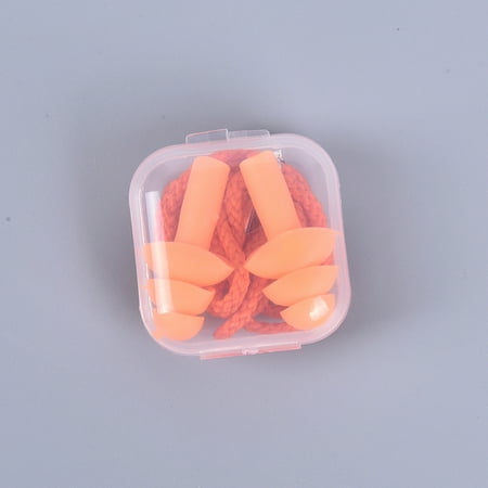 

TruPeony Silicone Ear Plugs Sleep Earplugs Noise Reduction Swimming Earplugs With Rope